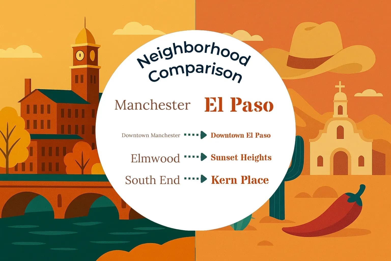 Manchester vs El Paso Neighborhood Comparison