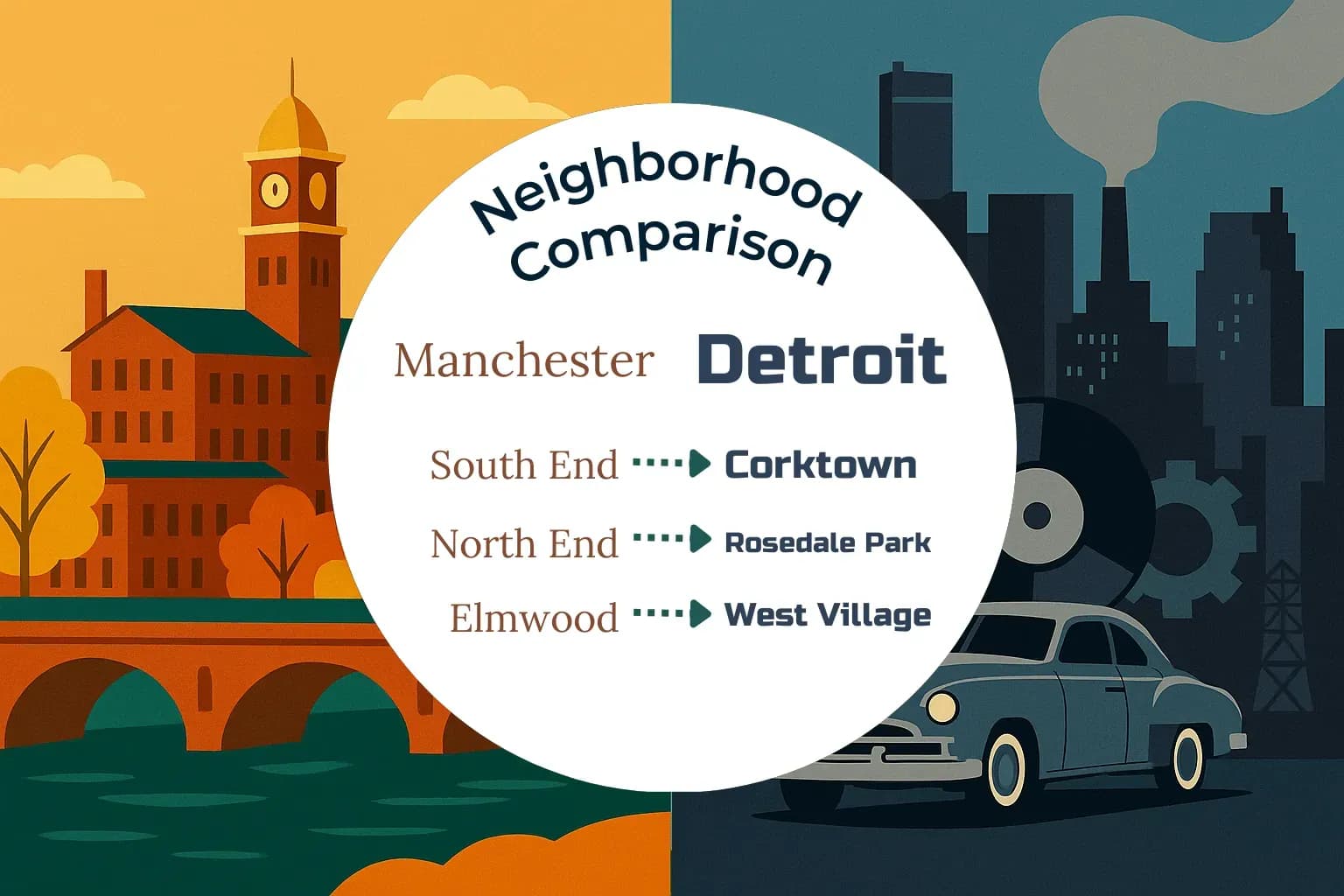Manchester vs Detroit Neighborhood Comparison