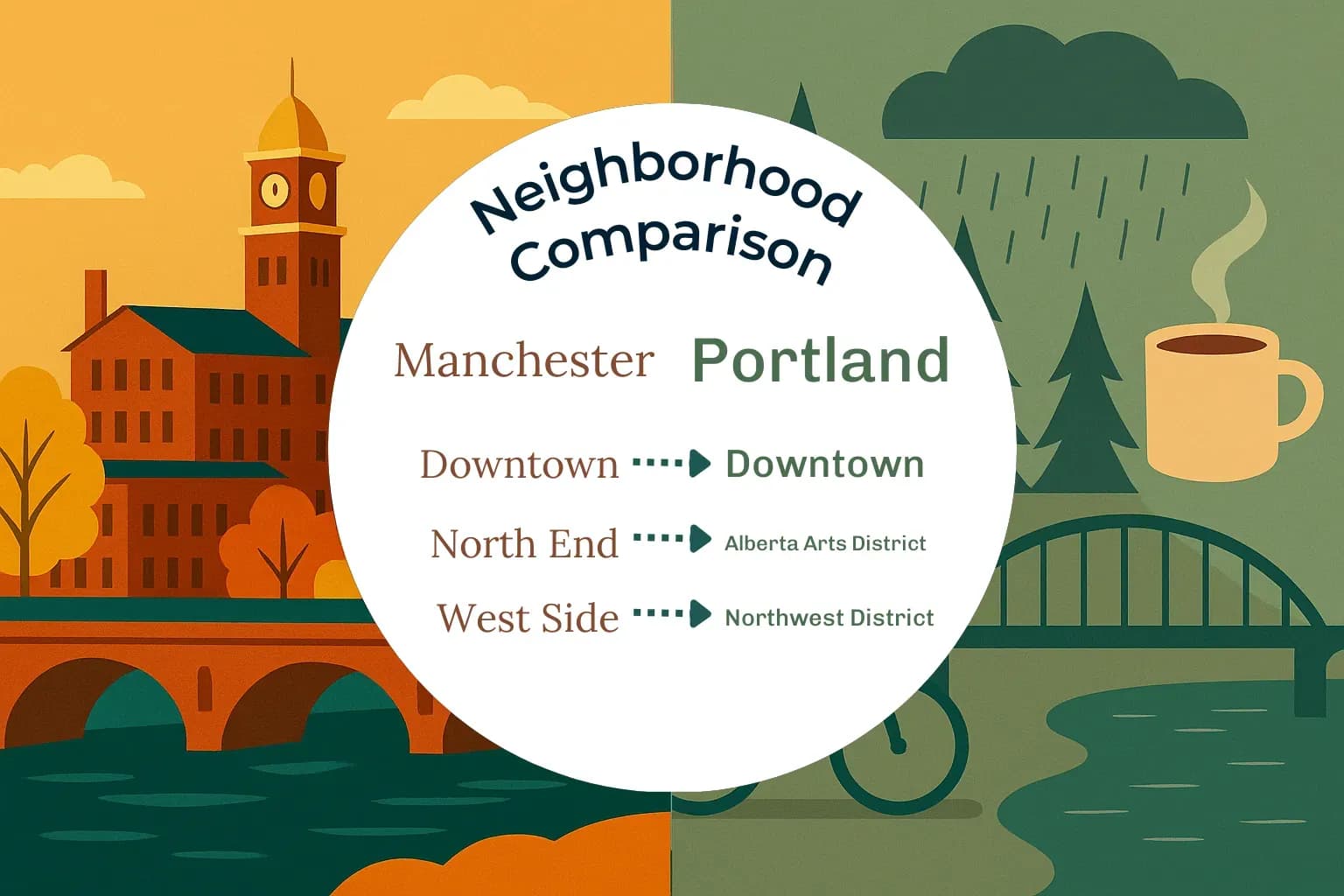Manchester vs Portland Neighborhood Comparison
