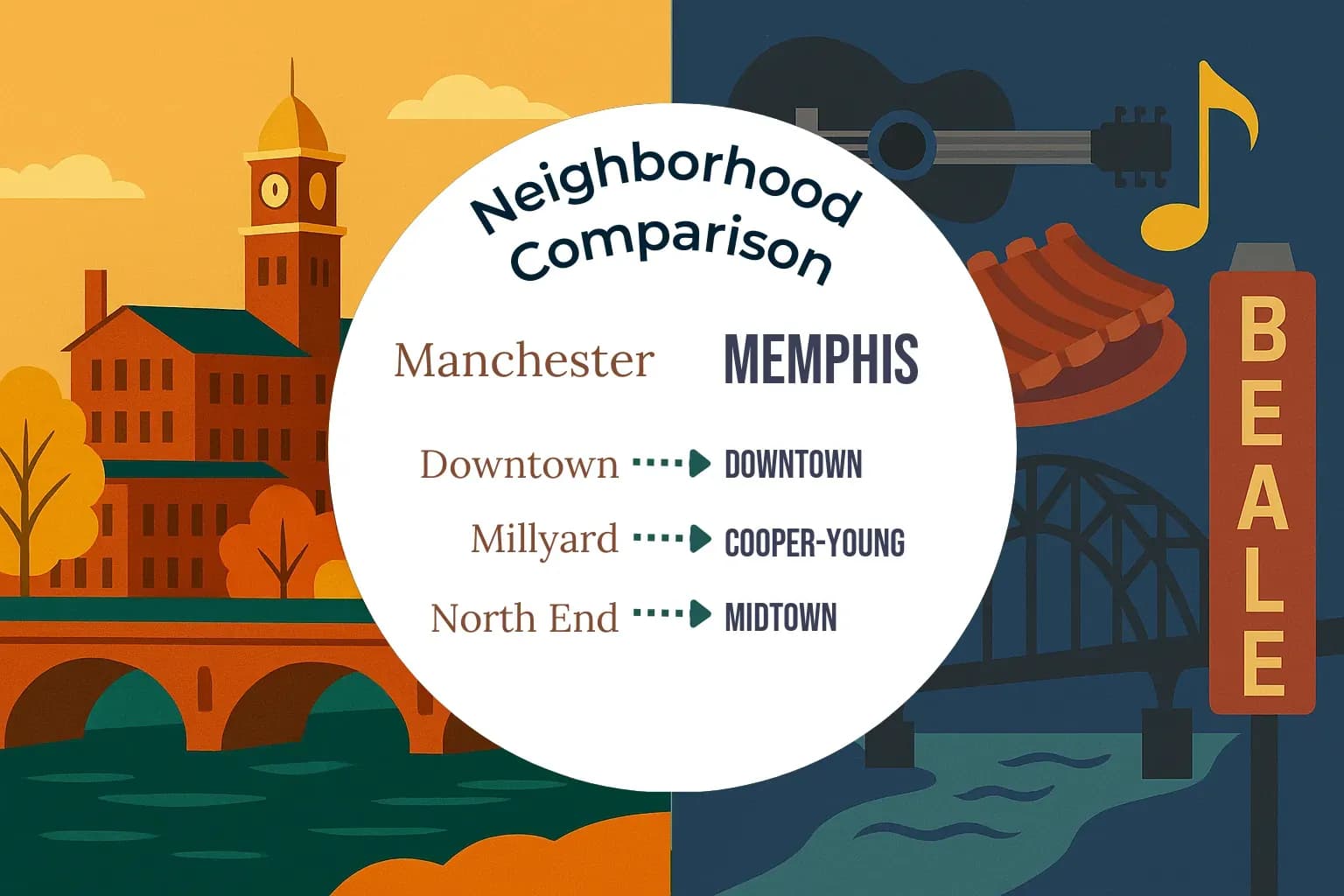 Manchester vs Memphis Neighborhood Comparison
