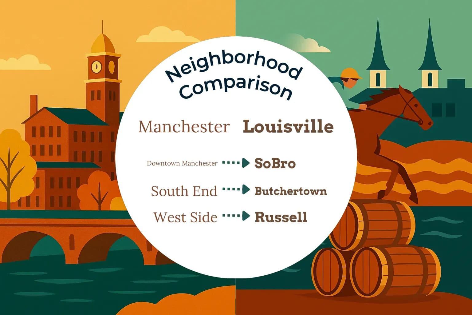 Manchester vs Louisville Neighborhood Comparison