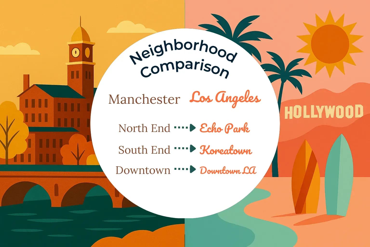 Manchester vs Los Angeles Neighborhood Comparison