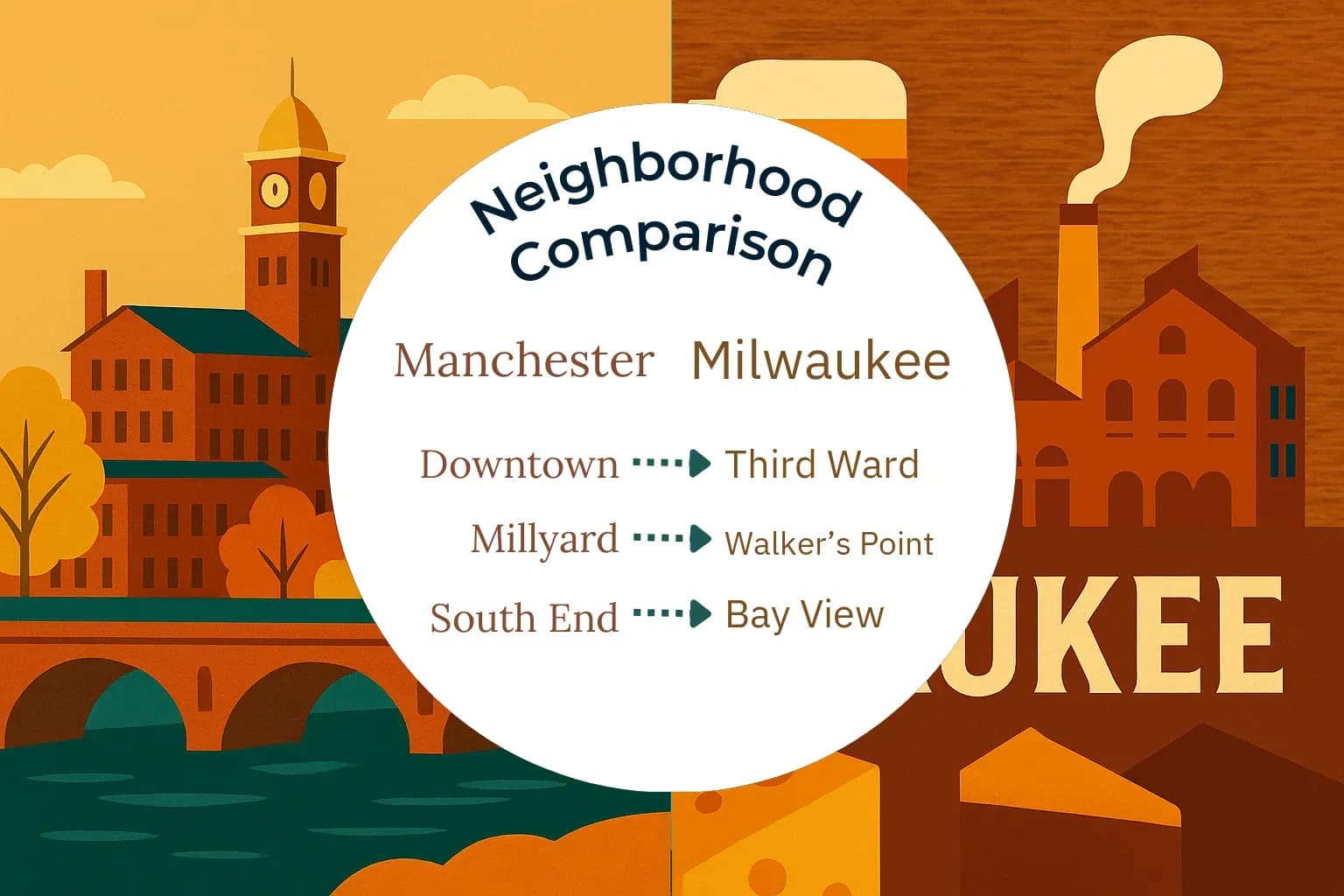 Manchester vs Milwaukee Neighborhood Comparison