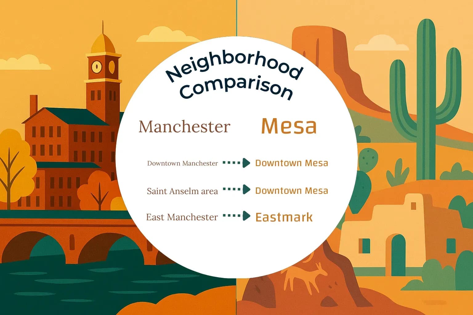 Manchester vs Mesa Neighborhood Comparison