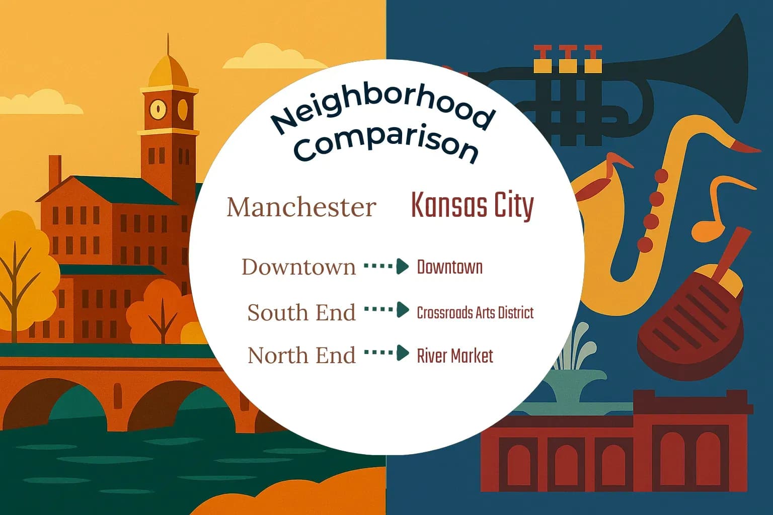 Manchester vs Kansas City Neighborhood Comparison
