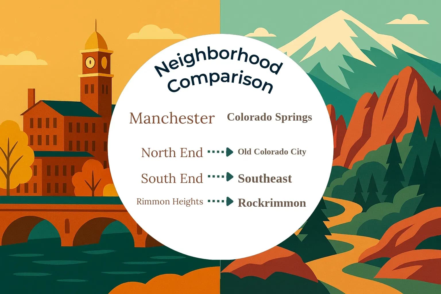 Manchester vs Colorado Springs Neighborhood Comparison