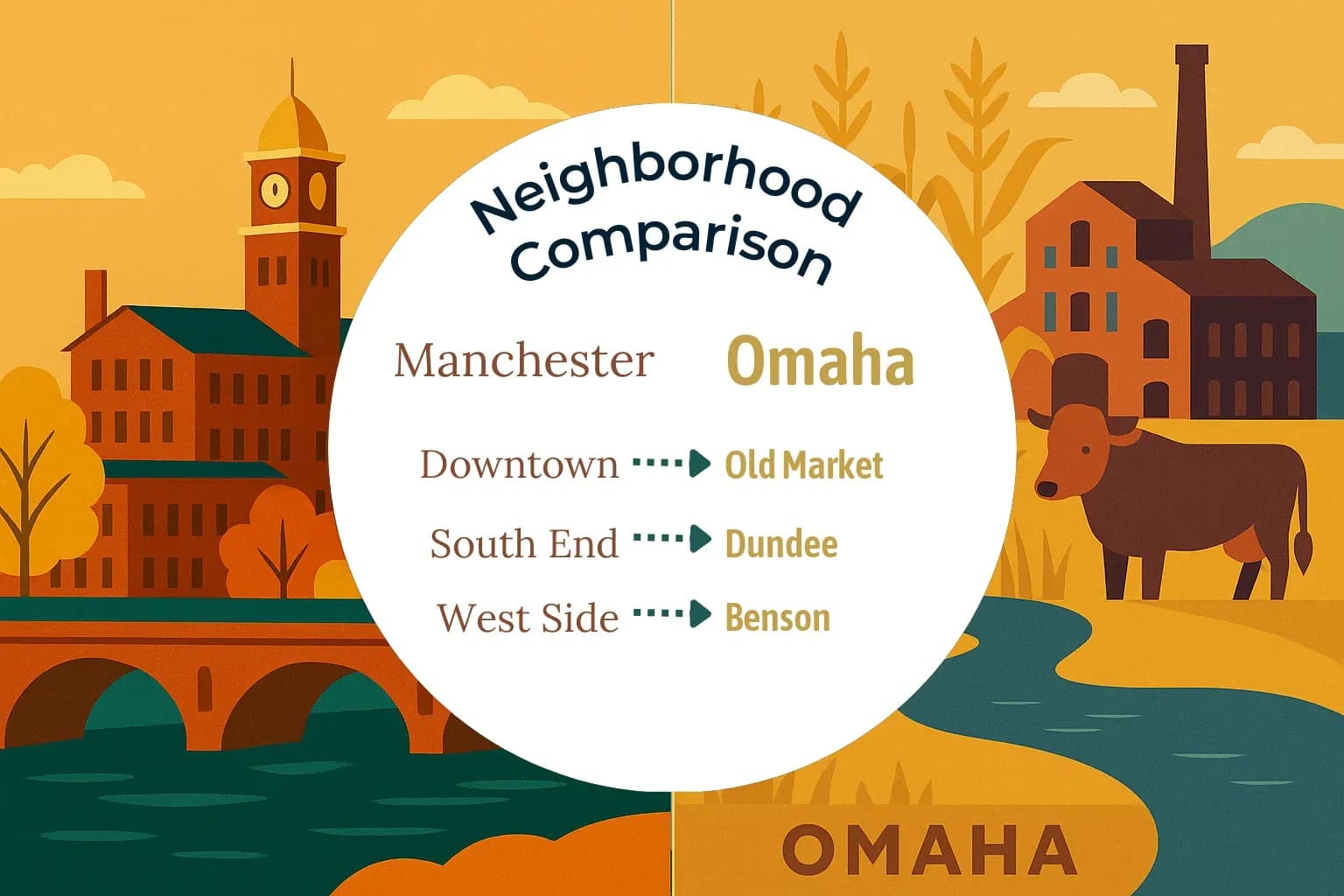 Manchester vs Omaha Neighborhood Comparison