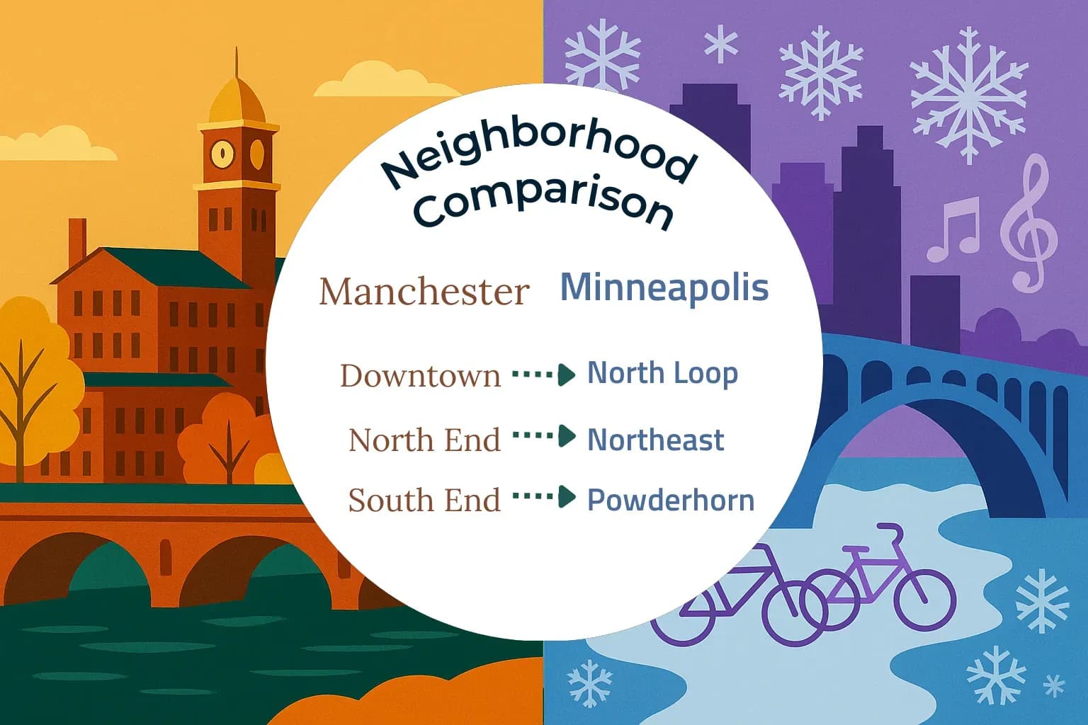 Manchester vs Minneapolis Neighborhood Comparison