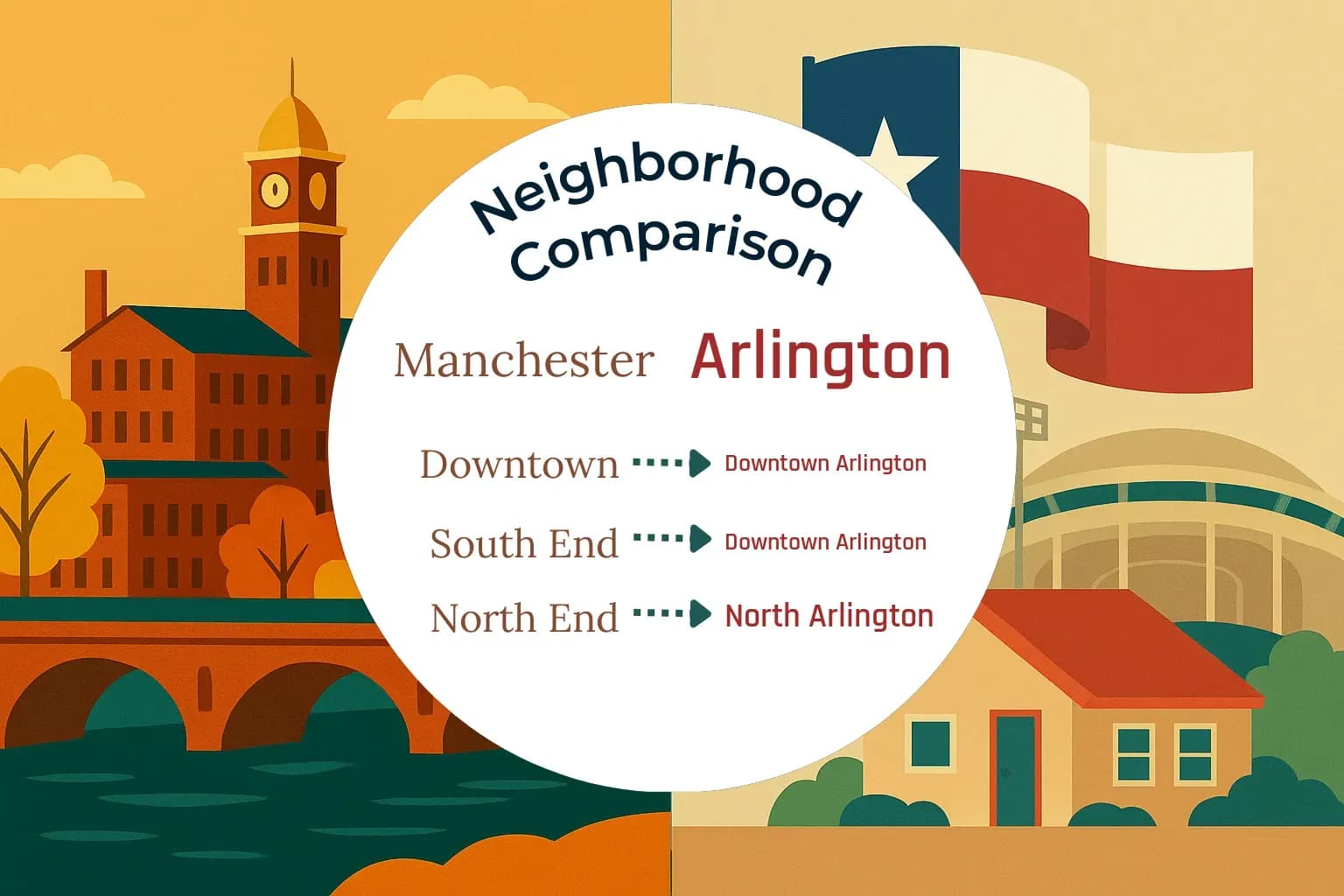 Manchester vs Arlington Neighborhood Comparison
