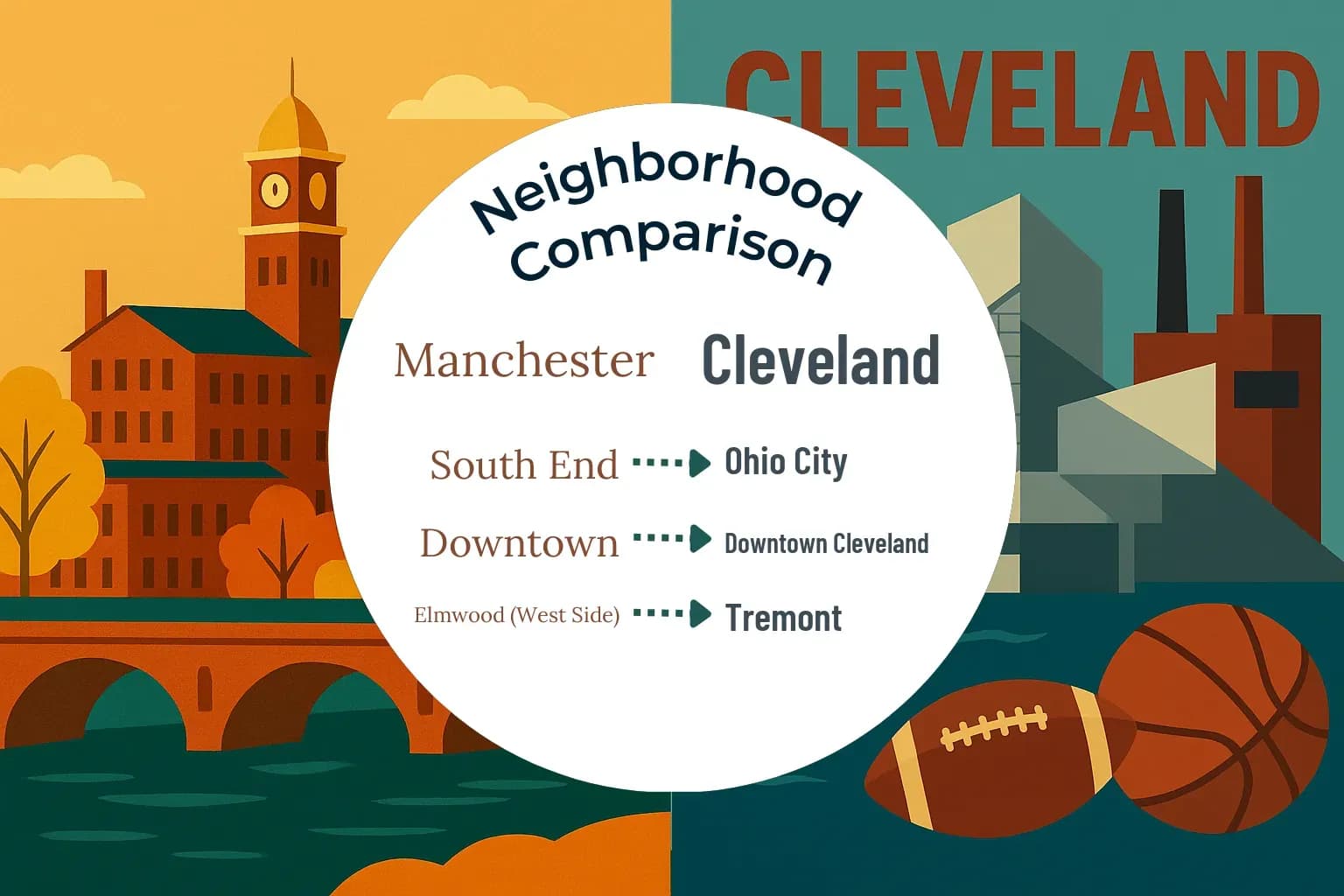 Manchester vs Cleveland Neighborhood Comparison