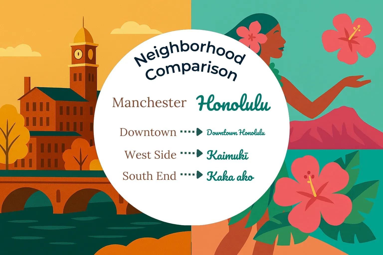Manchester vs Honolulu Neighborhood Comparison