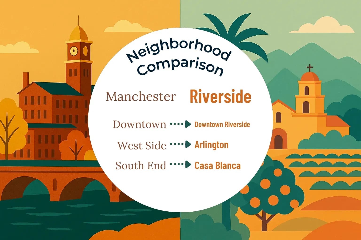 Manchester vs Riverside Neighborhood Comparison