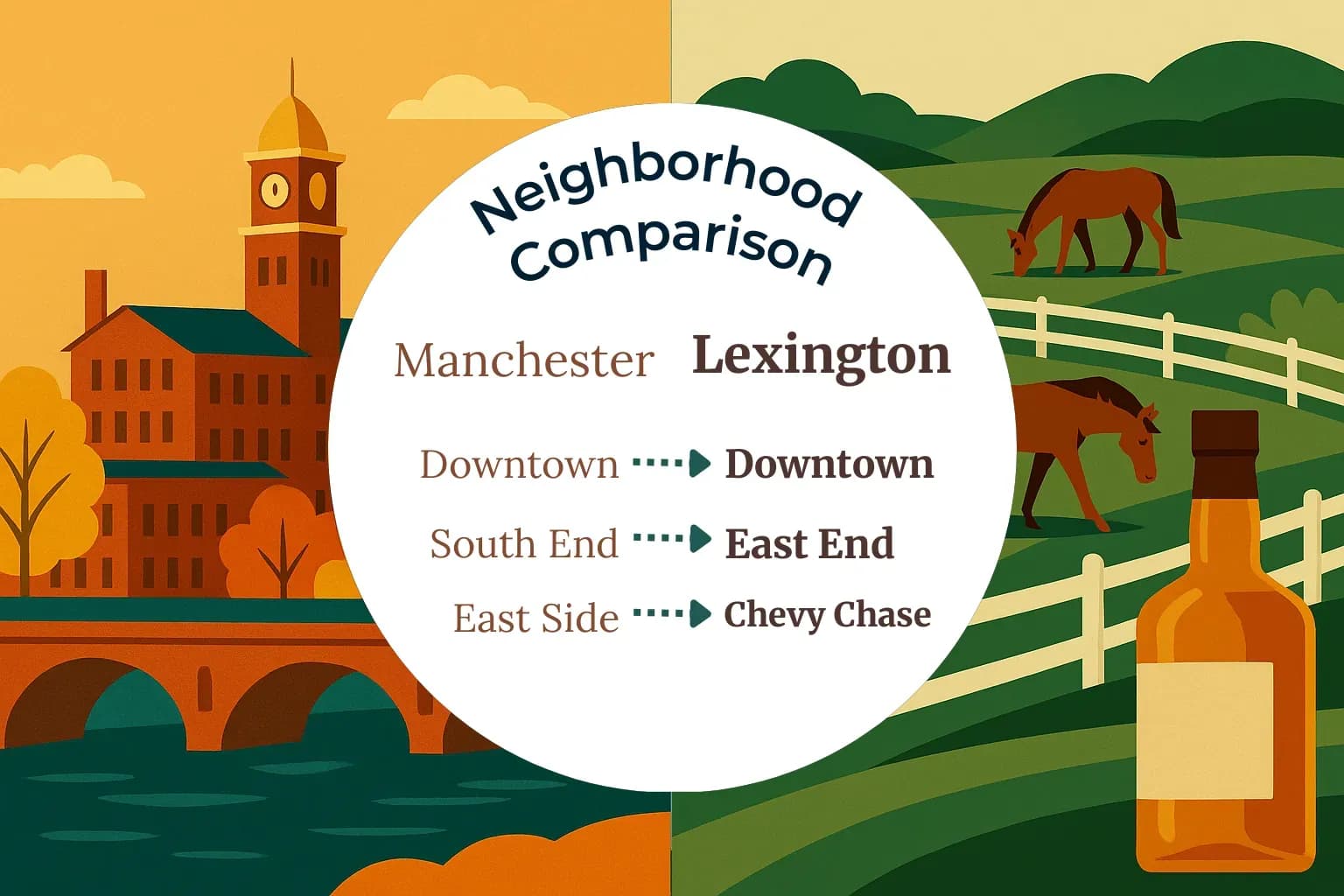 Manchester vs Lexington Neighborhood Comparison