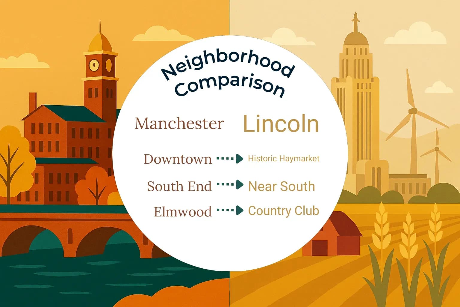 Manchester vs Lincoln Neighborhood Comparison