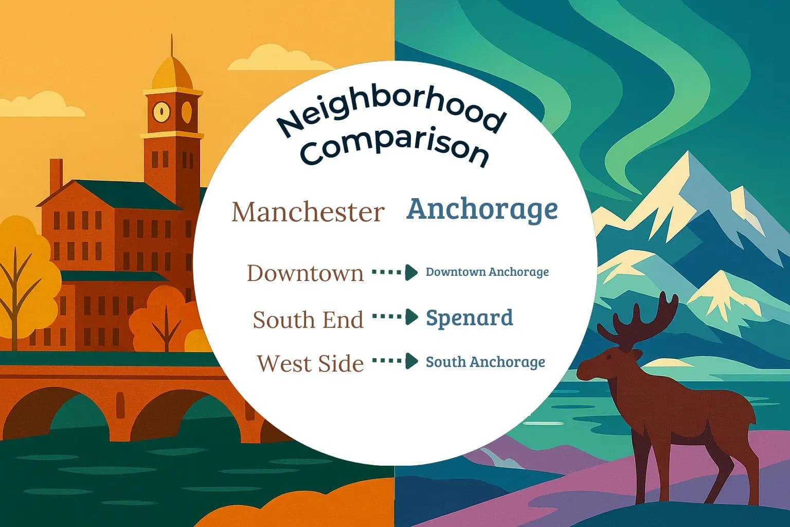 Manchester vs Anchorage Neighborhood Comparison