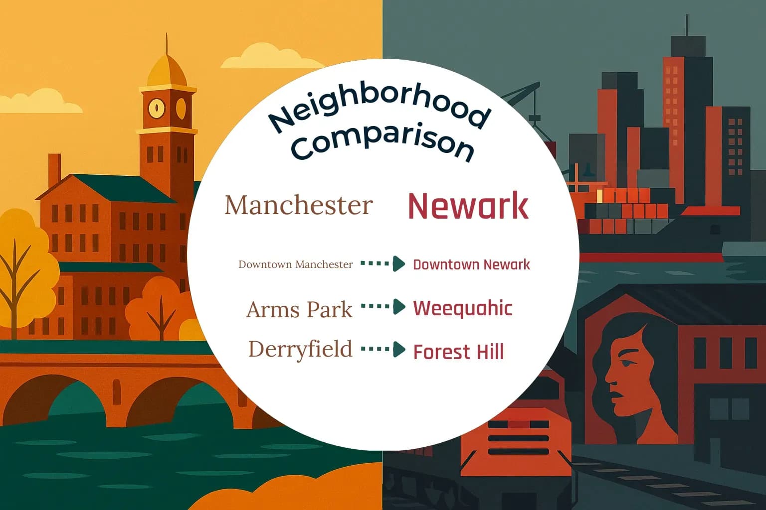 Manchester vs Newark Neighborhood Comparison