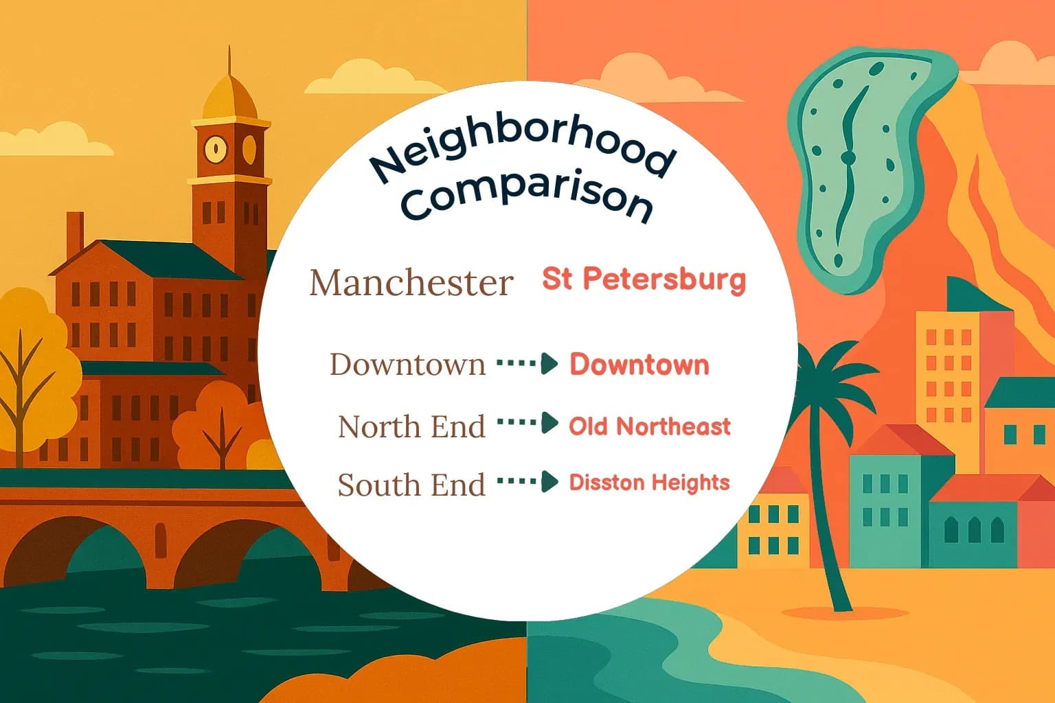 Manchester vs St. Petersburg Neighborhood Comparison