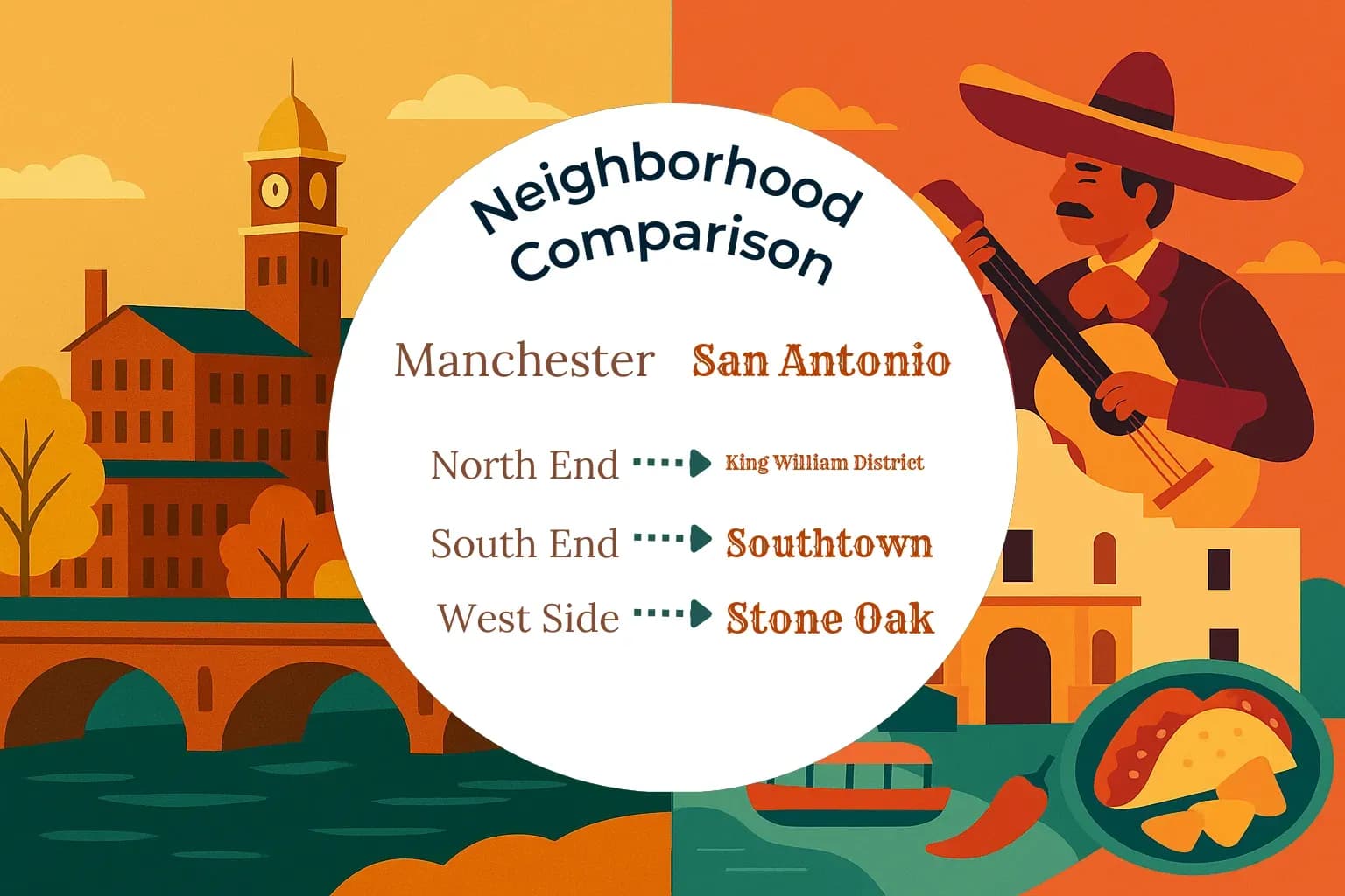 Manchester vs San Antonio Neighborhood Comparison