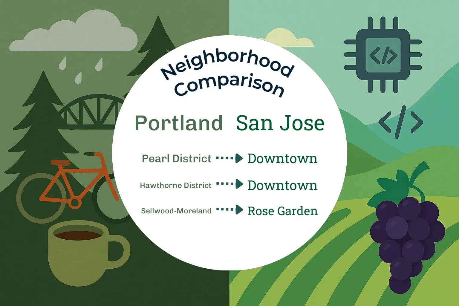 Portland vs San Jose Neighborhood Comparison