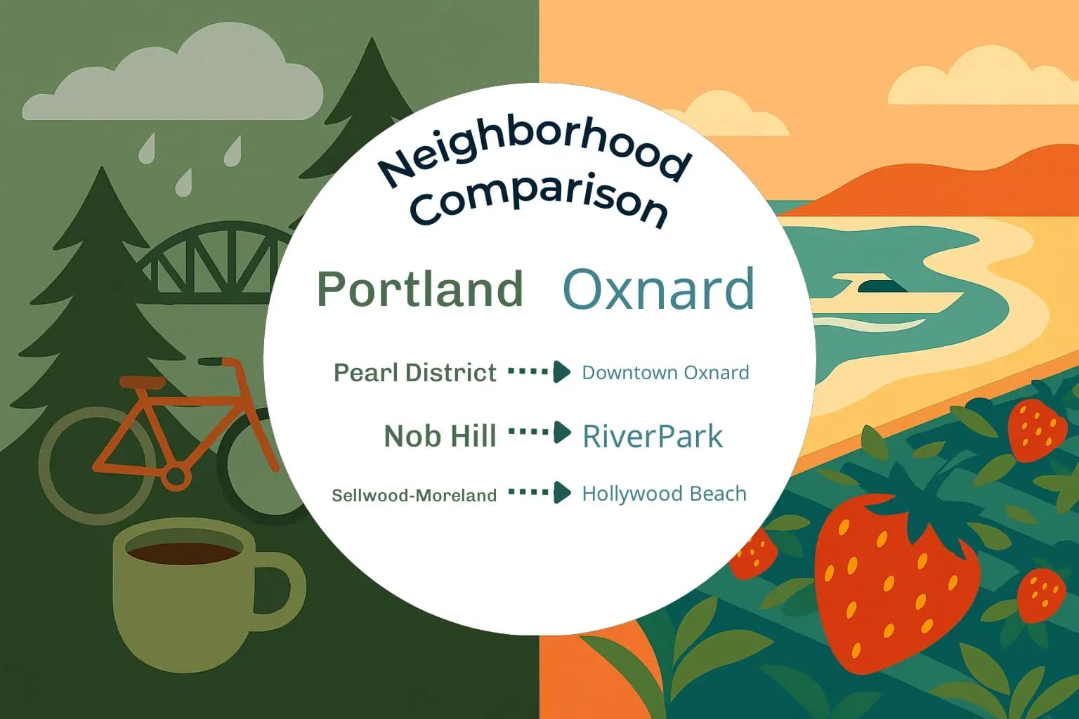 Portland vs Oxnard Neighborhood Comparison