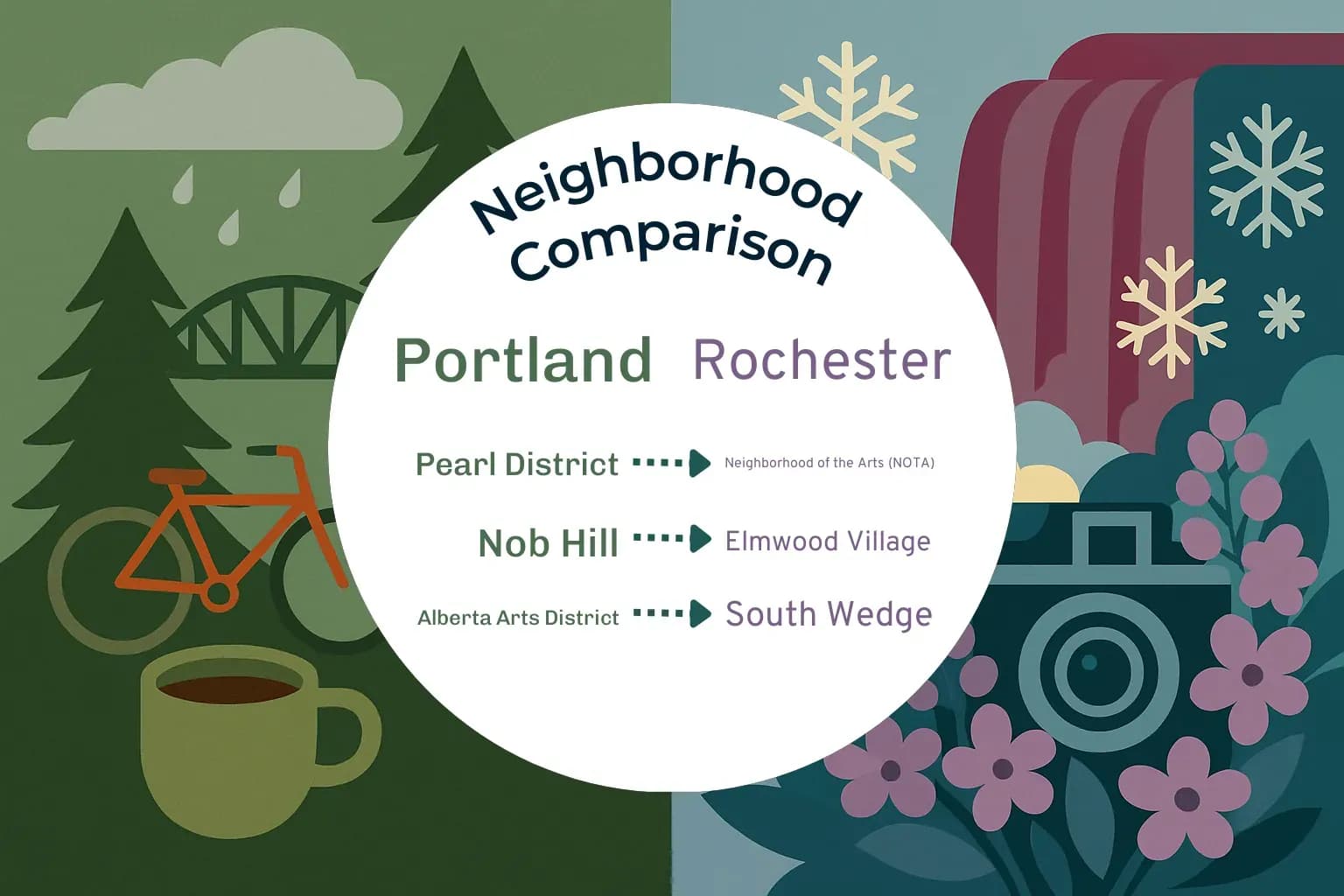 Portland vs Rochester Neighborhood Comparison