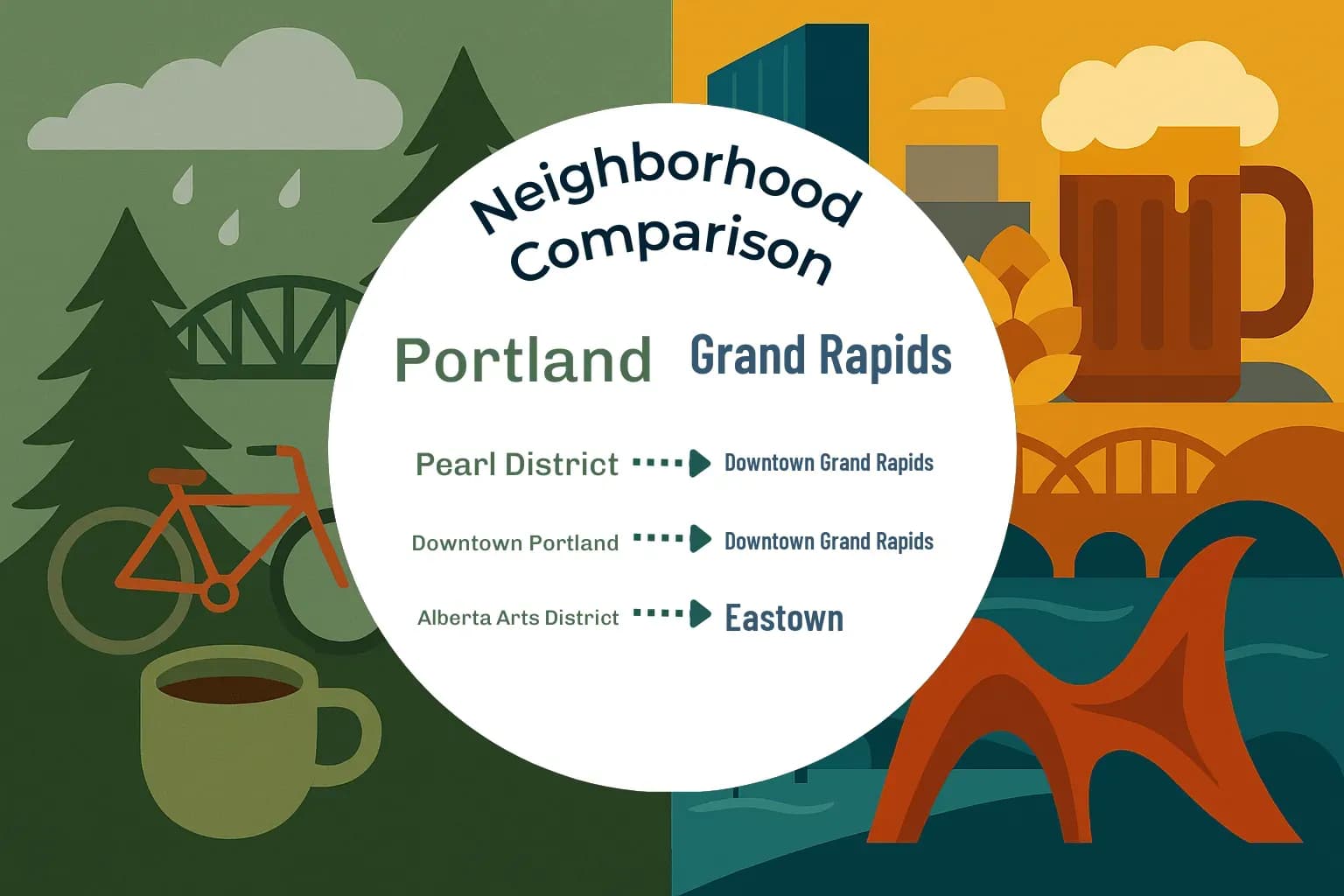 Portland vs Grand Rapids Neighborhood Comparison