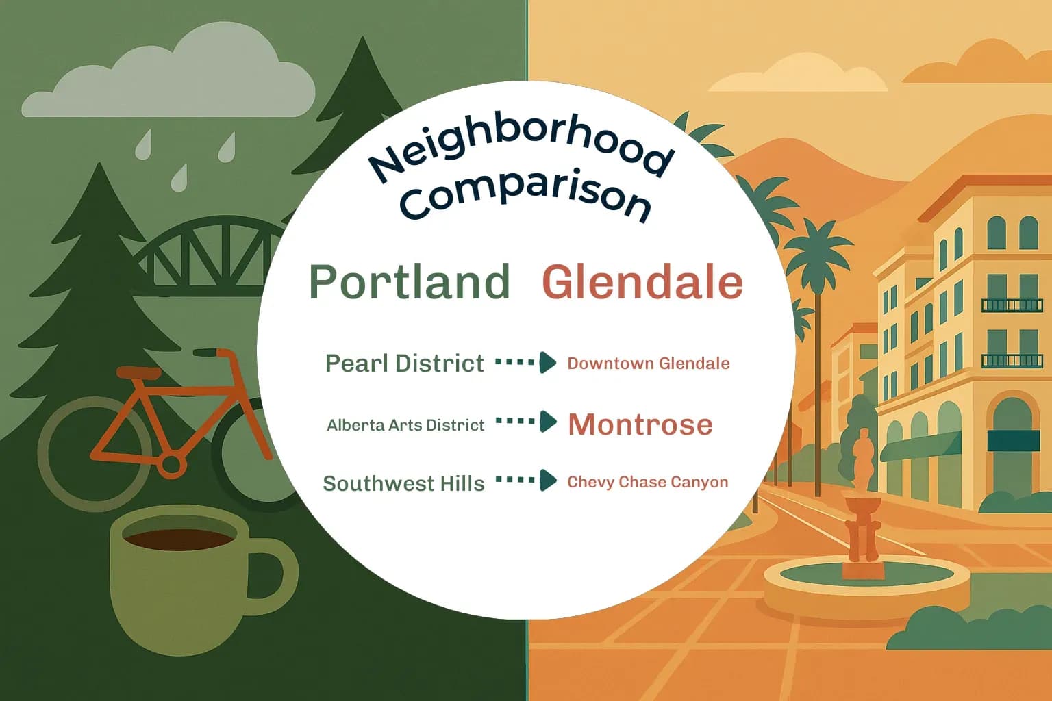 Portland vs Glendale Neighborhood Comparison