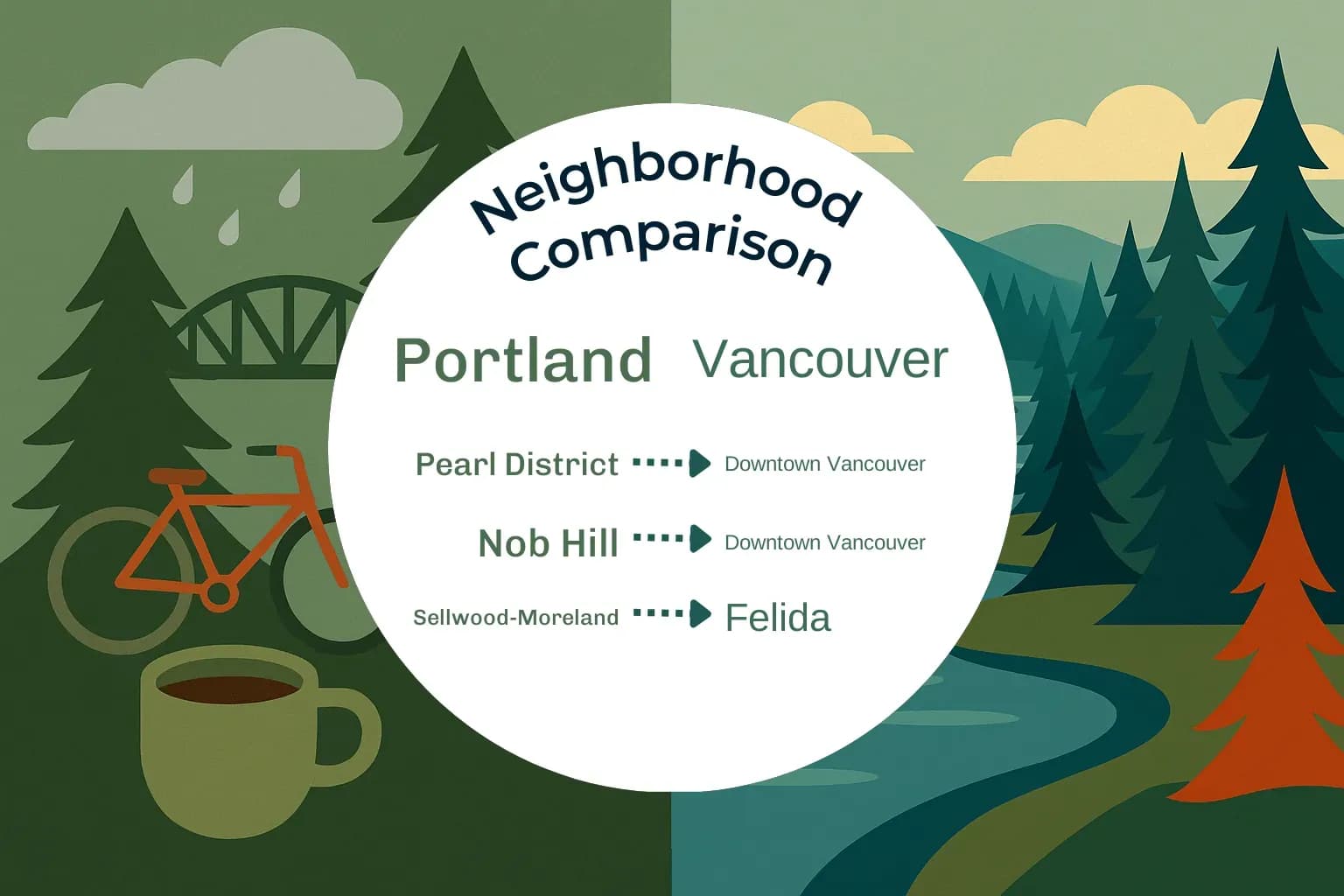 Portland vs Vancouver Neighborhood Comparison