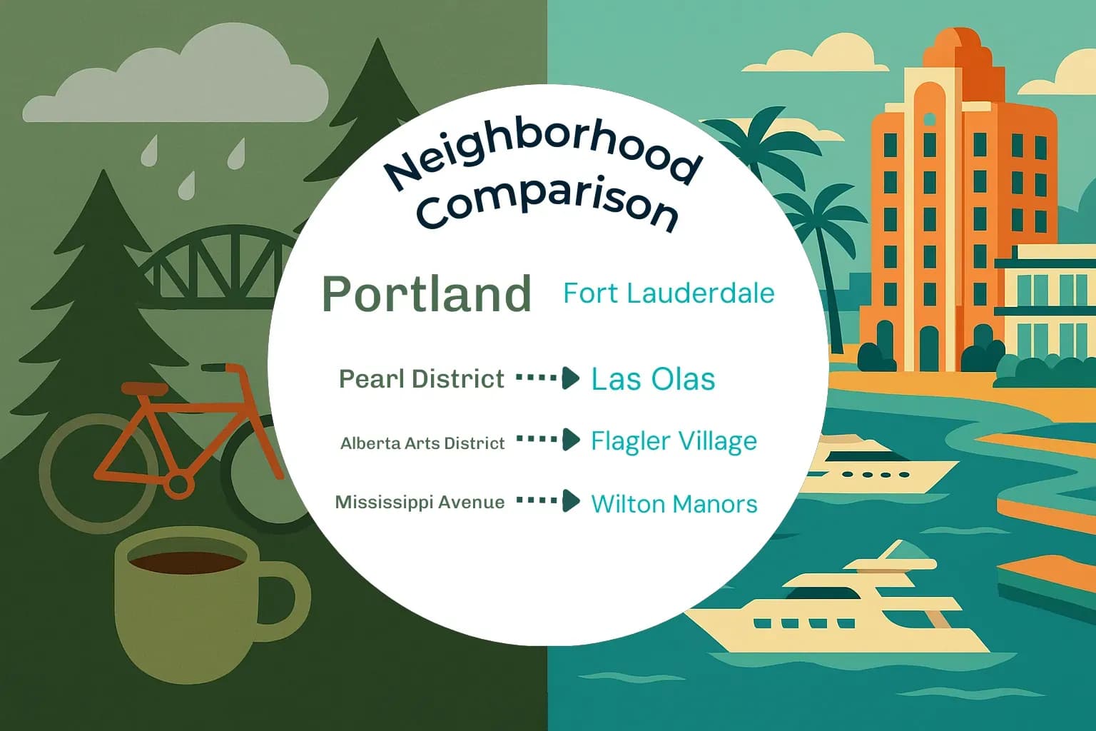 Portland vs Fort Lauderdale Neighborhood Comparison