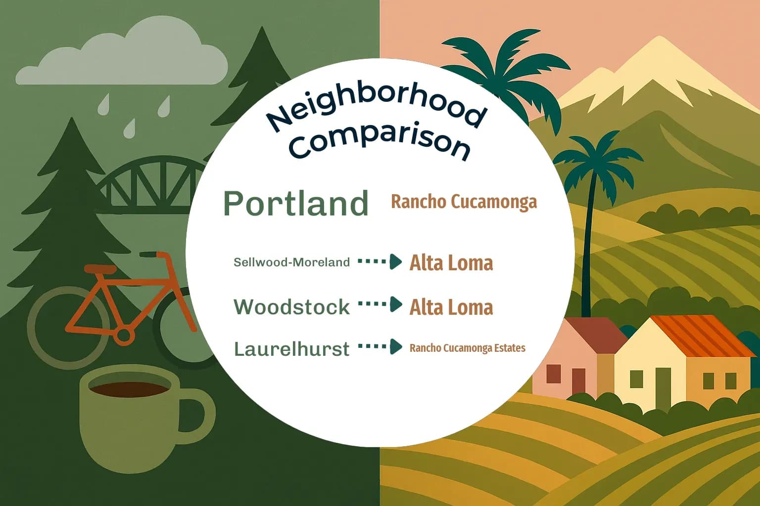 Portland vs Rancho Cucamonga Neighborhood Comparison