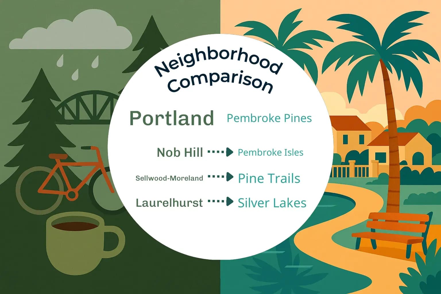 Portland vs Pembroke Pines Neighborhood Comparison