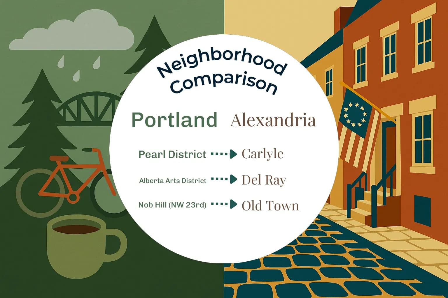 Portland vs Alexandria Neighborhood Comparison