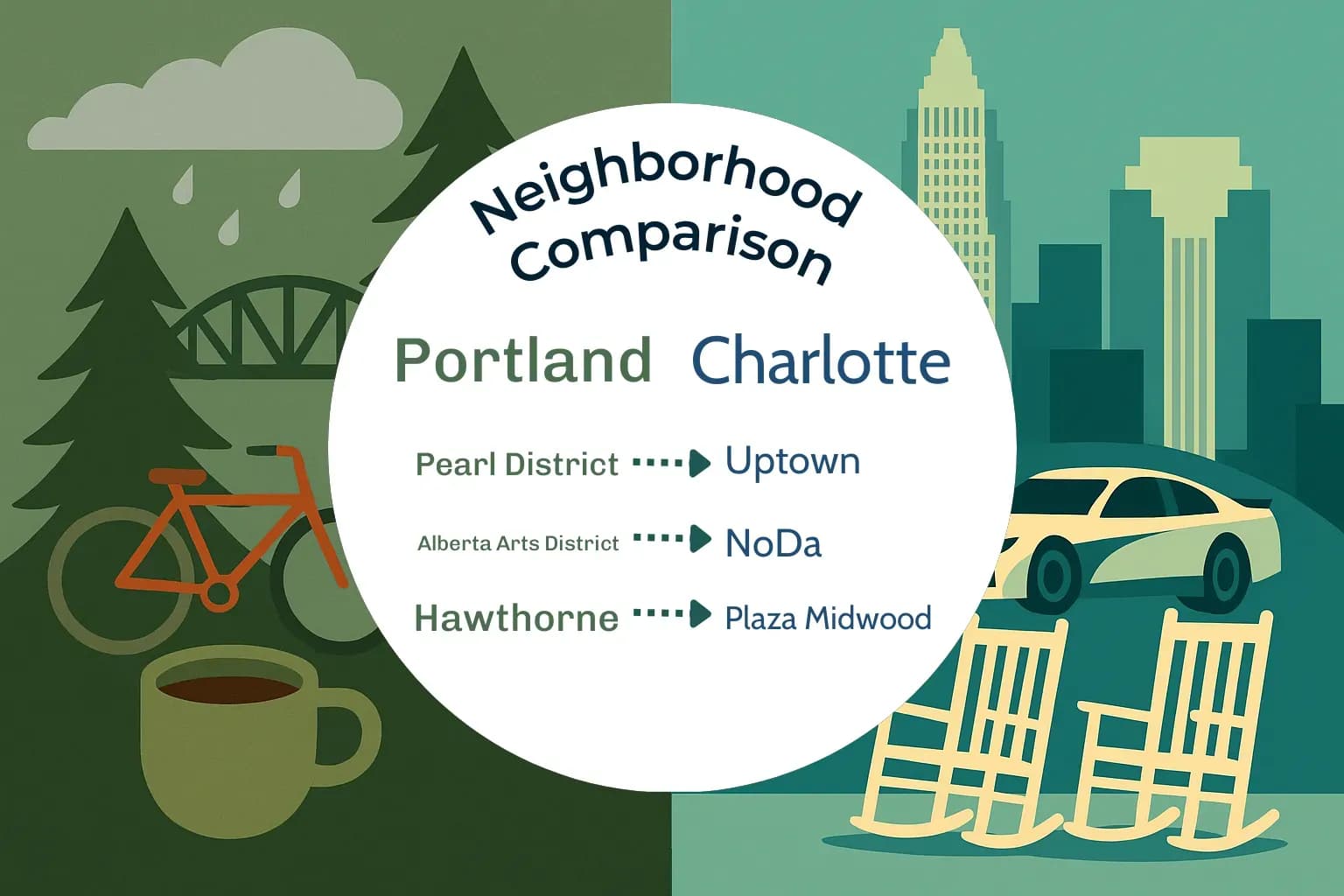 Portland vs Charlotte Neighborhood Comparison