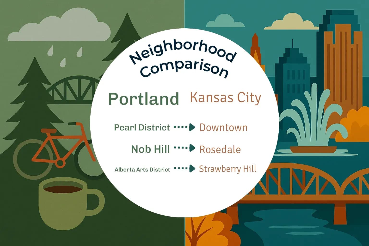 Portland vs Kansas City Neighborhood Comparison