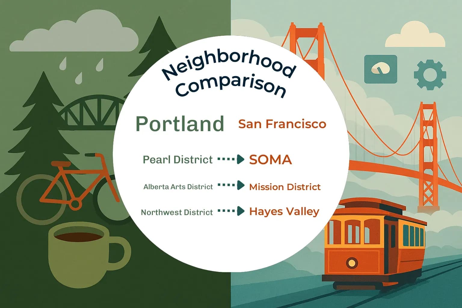 Portland vs San Francisco Neighborhood Comparison