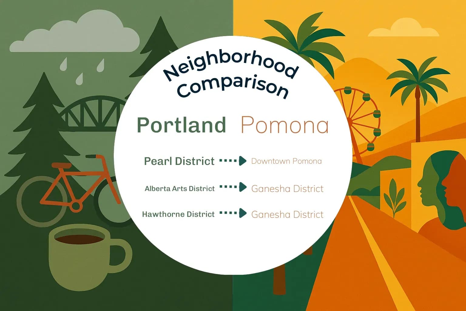 Portland vs Pomona Neighborhood Comparison