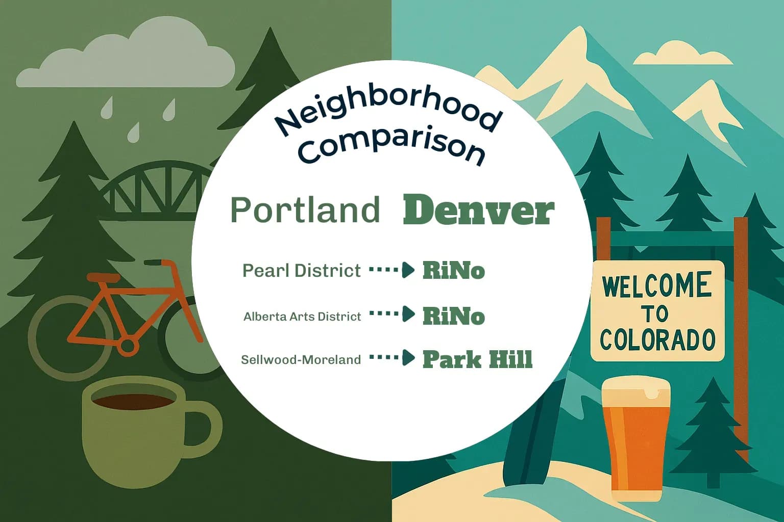 Portland vs Denver Neighborhood Comparison