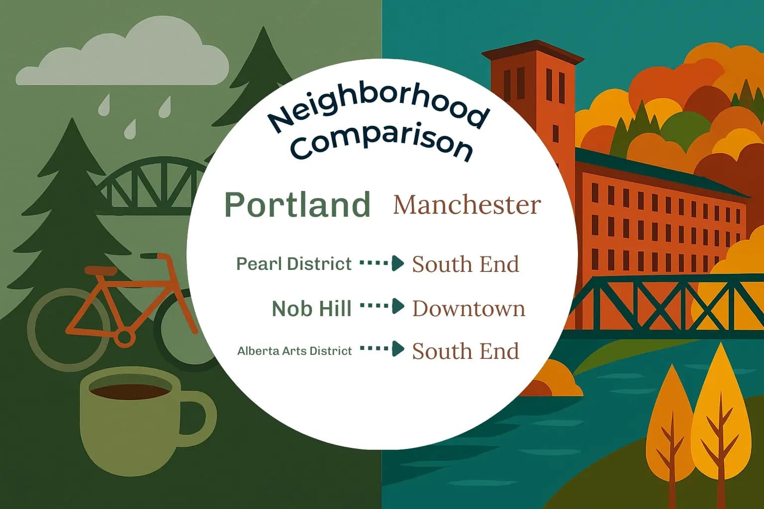 Portland vs Manchester Neighborhood Comparison
