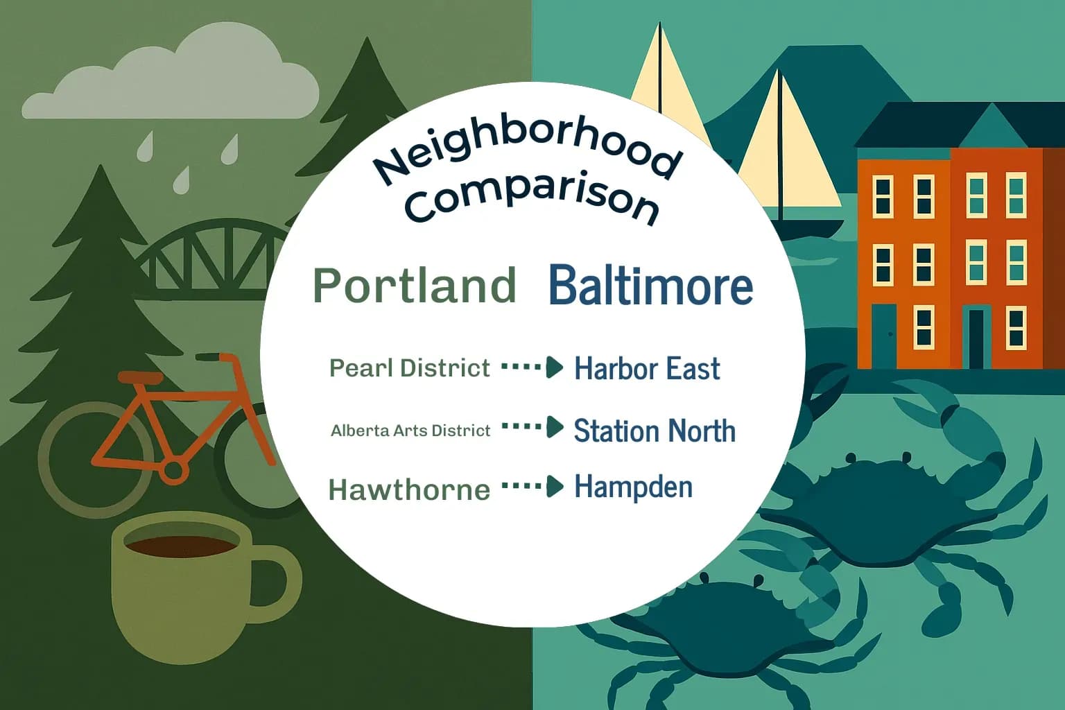 Portland vs Baltimore Neighborhood Comparison