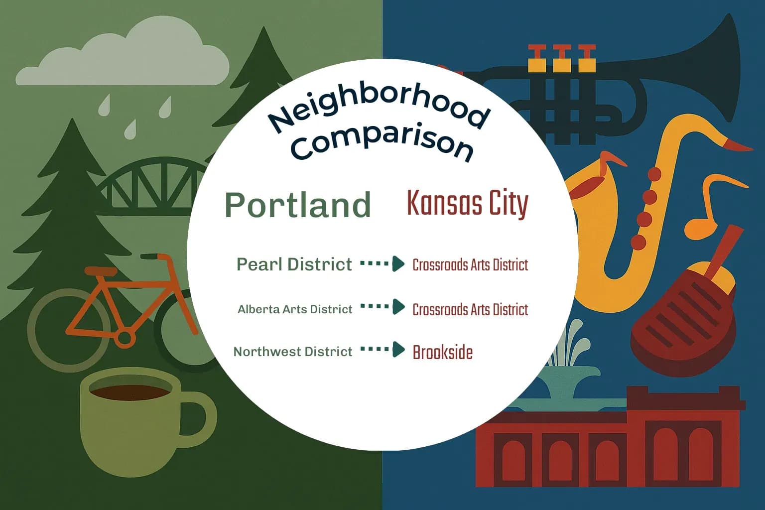 Portland vs Kansas City Neighborhood Comparison