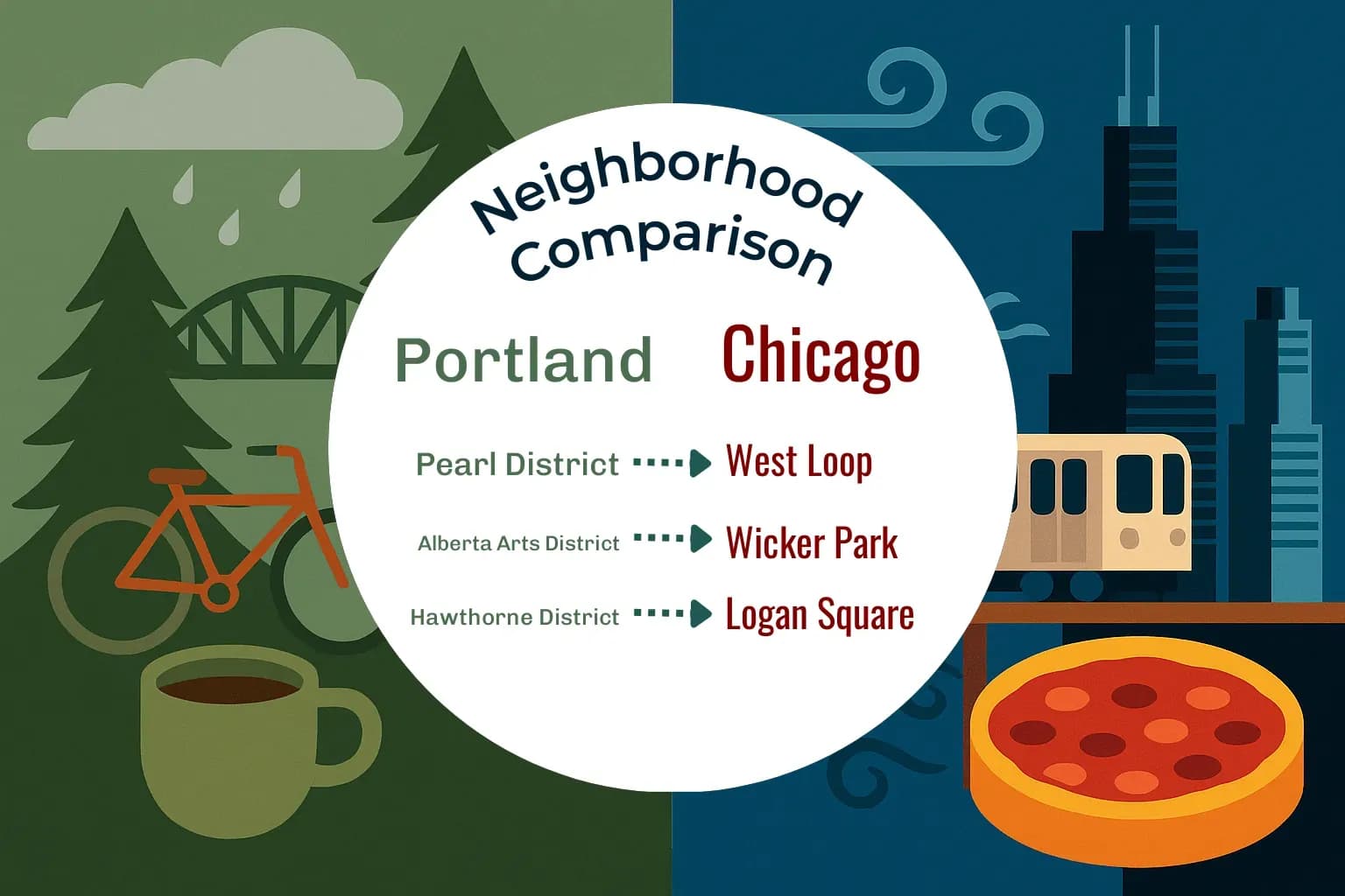 Portland vs Chicago Neighborhood Comparison