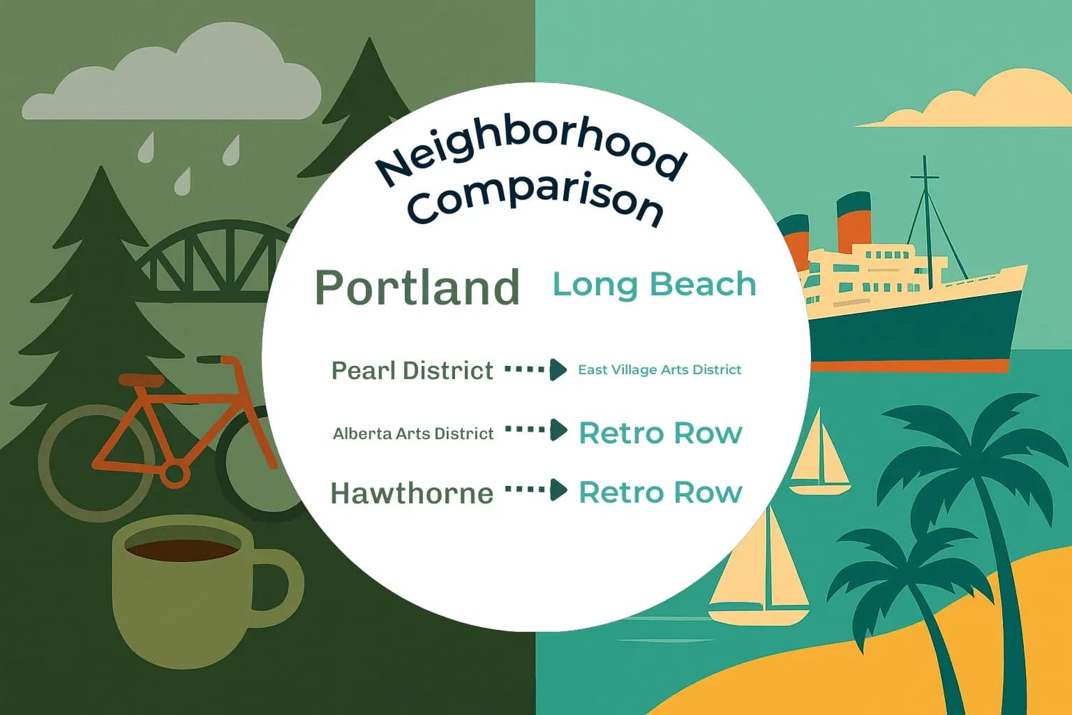 Portland vs Long Beach Neighborhood Comparison