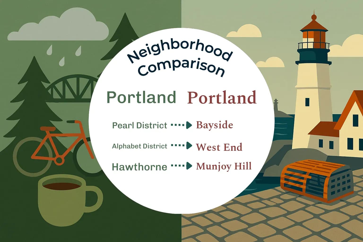Portland vs Portland Neighborhood Comparison
