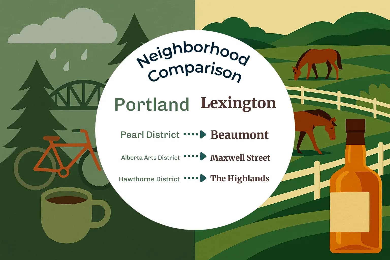 Portland vs Lexington Neighborhood Comparison