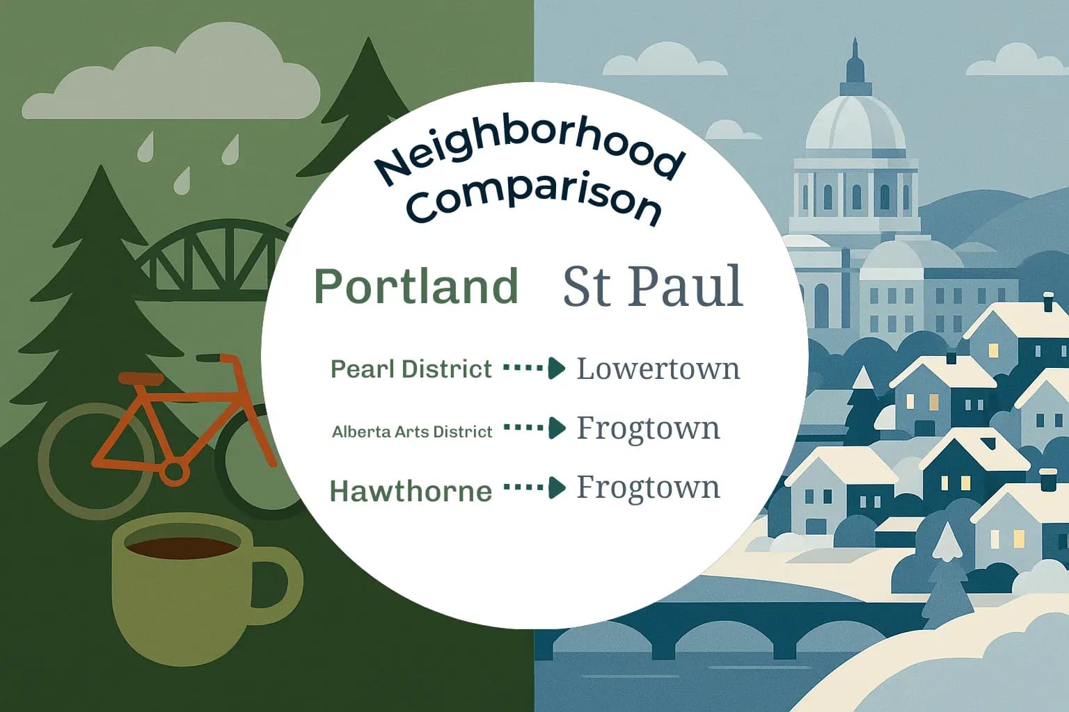 Portland vs St. Paul Neighborhood Comparison