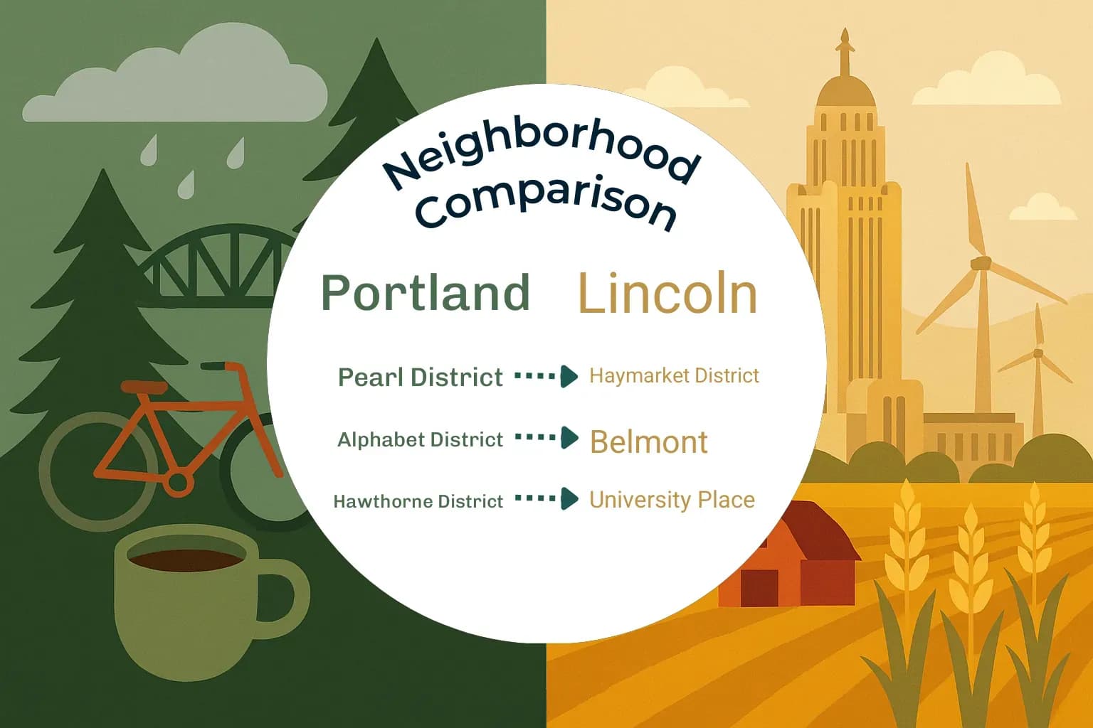 Portland vs Lincoln Neighborhood Comparison