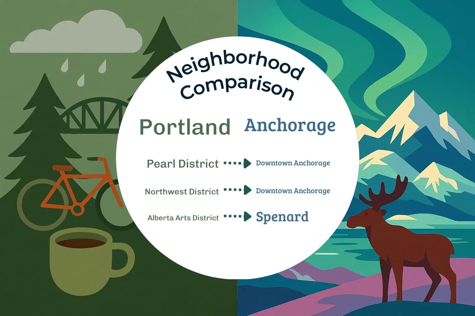 Portland vs Anchorage Neighborhood Comparison