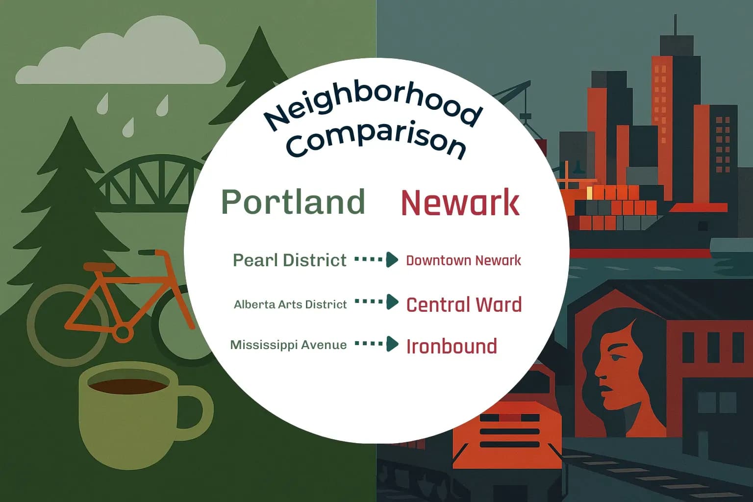 Portland vs Newark Neighborhood Comparison