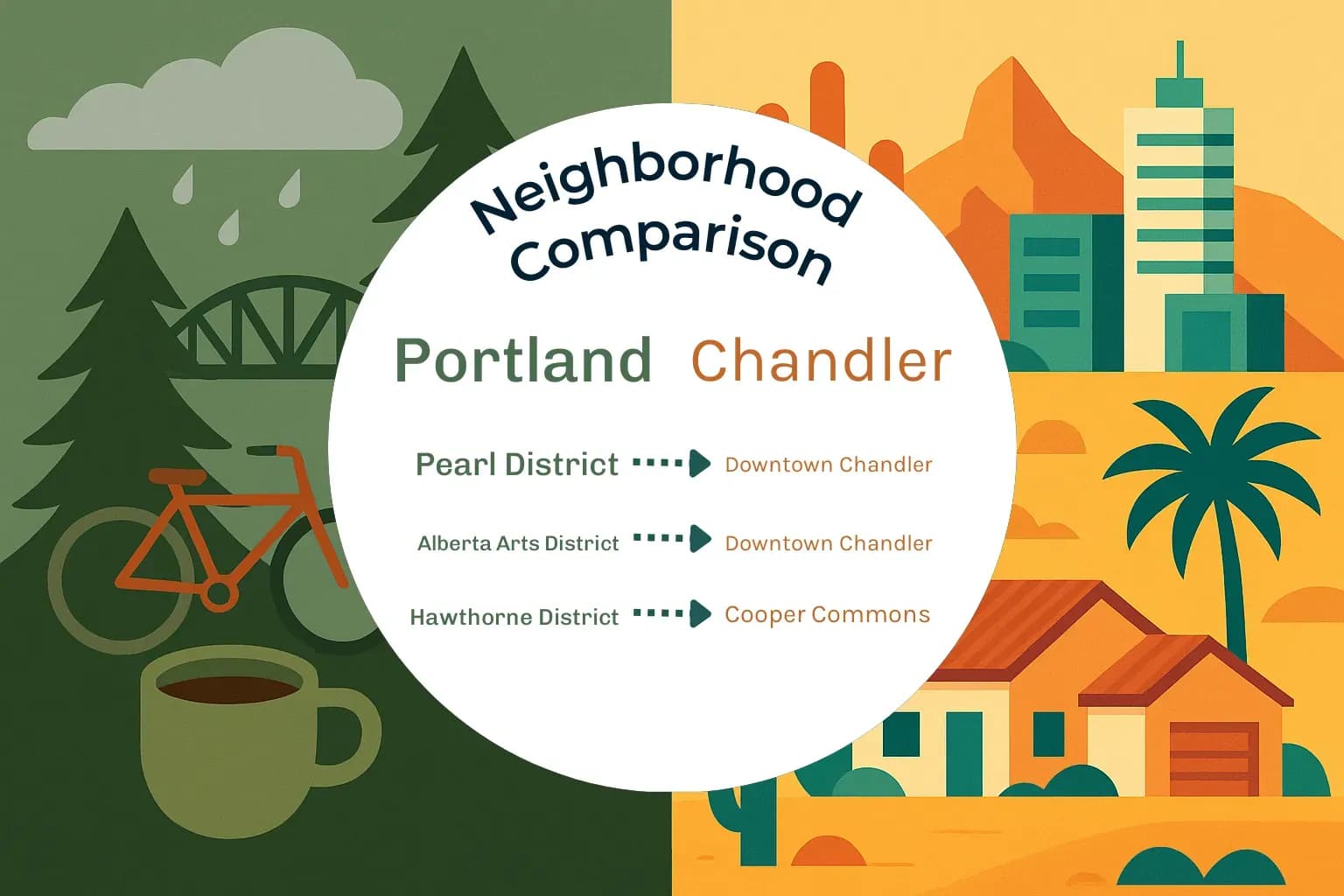 Portland vs Chandler Neighborhood Comparison