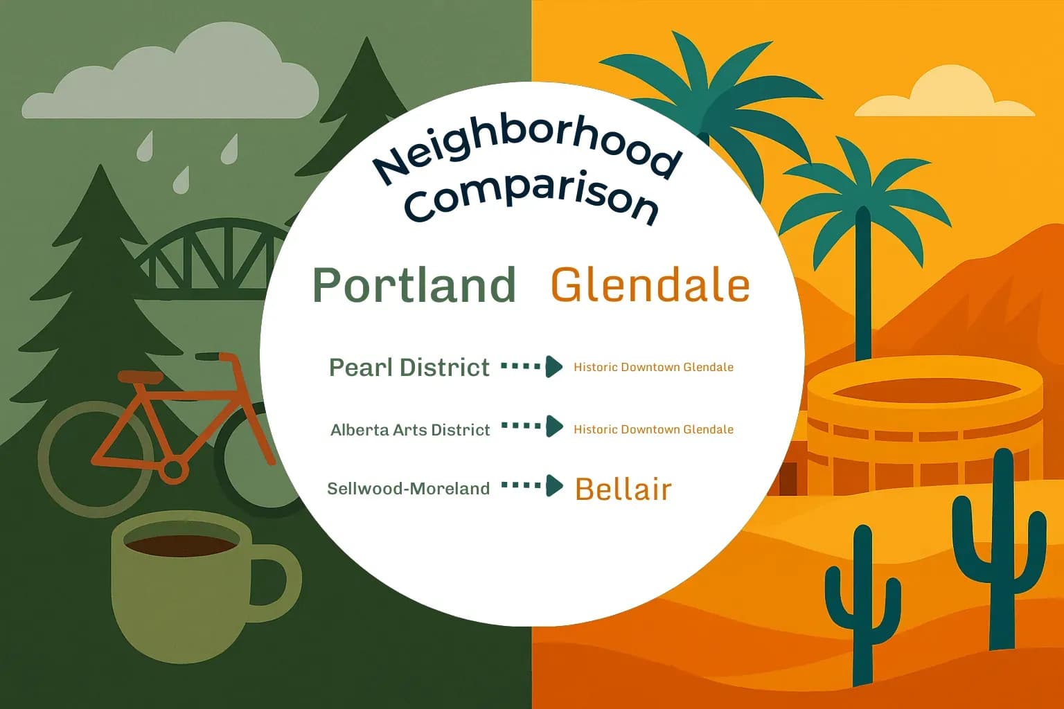 Portland vs Glendale Neighborhood Comparison